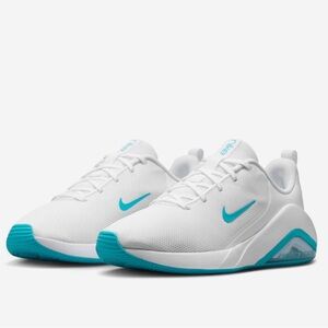 Nike Women's air zoom Bella 7 White and Teal Sneakers